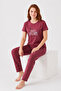 Women's summer short sleeve sweet dreams pajama set - 2