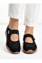 Women's Colorful Sole Velcro Suede Leather Summer Orthopedic Sneaker Walking Shoes - 3