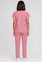 Women's V-Neck Bat Sleeve Light Plum, Plum, Fuchsia, Purple, Powder Pink Linda Scrubs Set - 5