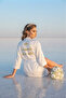 Satin Bridal Robe & Special Printed Text - Bridal & Honeymoon Collection - 3