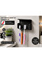 Adhesive Toothbrush Holder and Bathroom Shelf – No-Drill Mounting, Multi-Purpose Organizer - 4