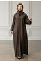 Braided Accent Abaya | Crepe Fabric