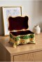 Gold Plated Detailed Embroidered Decorative Jewelry Box - 2