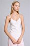 100% Cotton Lace Detailed Athlete Tank Top F6052Ax26Au