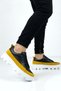 Zrk-X056 Premium Tractor Sole Black Yellow Men's Sports Shoes - 5
