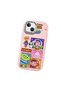 Pink Silicone Case with Shock-Absorbing Camera Protections Compatible with iPhone 15 Plus/14 Plus - 4
