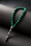 Malahit Natural Stone Rosary and Bracelet Set Medium Size Men's Premium Design - 7