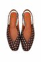 Siena Women's Polka Dot Brown Square Toe Ballerina Slingback - 7