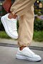 Zrk-Xb500 High Quality White Silver Lace-Up Men's Sneaker - 5