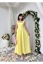 Women's Sari Midi Dress Square Collar Backless Bow Detailed Atlas - 8