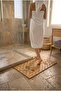 Bamboo Bath Mat 40X60 cm - Wooden Shower Front Bath Mat and Non-Slip Mat Water Resistant - 5