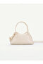 Cream Shk335 Bow Detailed Zippered Long Strap Women's Hand, Arm and Shoulder Bag - 6