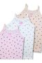 100% Cotton 3-14 Years Old Girls' Jacquard Undershirt Set of 3 / Undershirt / Underwear