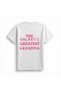 Women's Retro Printed T-Shirt the Greatest of the Galaxy Lettering Short Sleeve Round Neck Cotton Casual - 2