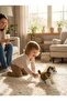 Interactive Plush Cat Toy for Kids - Realistic Grey Tabby Kitten Robot with Meow Sound & Movement - Touch Sensitive Electric Pet - Sensory Educational Gift for Toddlers Boys & Girls 3+ - 3