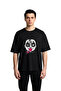 Men's Oversize T-Shirt 100% Cotton Gothic Horror Baby Pacifier Printed Art Design Relaxed Fit Casual