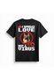 Women's Dog Printed Graphic T-Shirt Heart Motif Digital Print Relaxed Fit Casual Wear Modern Stylish - 2