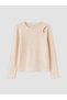 Crew neck t-shirt with window detail for girls