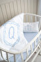 Mother's Side Duvet Cover Set (60X100) - Noble Series - Blue - Letter Q - 4