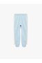 Cotton Shaped Jogger Sweatpants with Bowknot and Elastic Waistband - 5