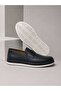 Navy Blue Genuine Leather Poly Sole Men's Shoes B710 - 4