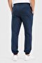 Men Regular Fit Embroidered Logo Jogger Pants, Slate Blue - 4