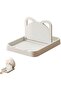 Multifunctional pot lid holder, cat-shaped, gray