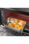 6-piece stainless steel food storage box set with lid, silver - 4