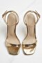 Elaris Women's Single Strap Patent Leather Square Toe Heeled Shoes 11cm - 2