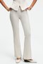 Kalyysia women high waist wide leg Slim Fit ecru pants - 4