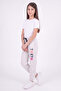 Girl's Double Pocket Printed Colorful Jogger Sweatpants - 4