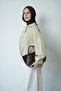 Women's Long Back-Tie Hijab Shirt with Six Drawstrings and Tie-Up at the Back - 4