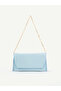 Women's Hand and Shoulder Bag with Side Magnet Detail and Chain Strap Cover - Stylish Clutch Portfolio - 4