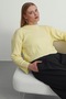 Women's Ribbed Oversize Cut Winter Knitwear Crop Sweater Glc1110 - 3