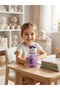 600 ml Children's Water Bottle with Straw |   Lockable Lid and Stickered Water Bottle - 4