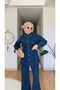 Women's Spanish Flare Jeans Suit with Brooch and Sewing Details - 3