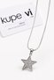 Star Figured Zircon Stone Stainless Steel Women's Necklace - 4