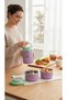 Lunch Box 3 Compartments 304 Stainless Steel 3 Layers - 2