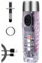 S12 Plus Mini LED Flashlights USB Rechargeable Small Keychain Flashlight with 11 Modes of Main & Sid