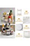 360 Rotating Makeup Organizer for Vanity, Bathroom Countertop Organizer Spinning Perfume Organizer, - 5