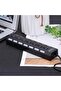 موزع USB بـ 7 منافذ مع مؤشر LED، محول USB 2.0، موزع طاقة متعدد المنافذ مع مفتاح تشغيل/إيقاف للكمبيوتر واللابتوب - 6