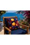 R'Eyla Rosso Amalfi Set of 4 Decorative Throw Pillow Covers – 45X45 cm – Lemon Patterned Mediterranean Collection - 5