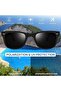 Square Folding Polarized Sunglasses for Mens Women UV400 Protection | Trendy Rectangular Ligh - 3
