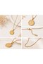 Sagittarius Zodiac Necklace Gold Zodiac Symbol Medallion Necklace - 2