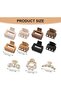 11Pcs Stylish Hair Claw Clips,8 Pcs Matte Hair Clips With Rectangular And Double Row Design, 3 Pcs C - 2