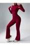 2-Piece Set with Zippered Top and Bottom in Flexible Lycra Fabric - 4