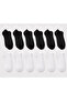 Socks 24-Pack Women's Black and White Bootie Socks