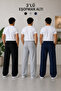 Men's Sweatpants Set of 3 Black Gray Navy Blue Comfort Fit Anti-Sweat - 3