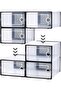 12 large foldable transparent plastic shoe boxes, perfect substitute for shoe racks, store various s - 3