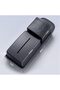 Car Tissue Holder, Black PU Leather Car Tissue Box with Storage Compartment, Universal Car Na - 4